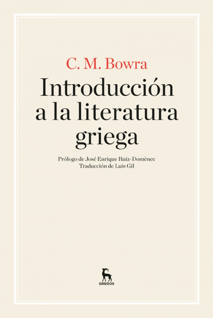 [9788424926267] Introducción a la literatura griega