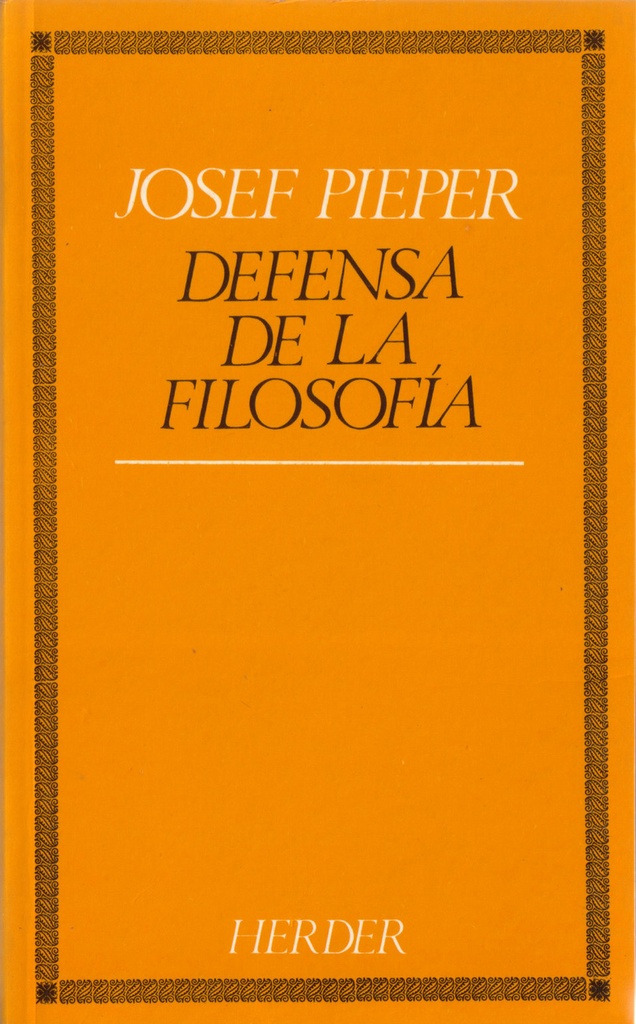 [9788425408069] Defensa de la filosofía