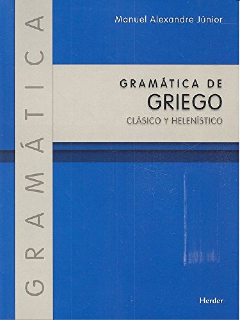 [9788425439209] Gramática de Griego Clásico y Helenístico
