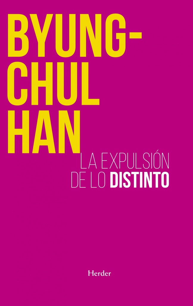 [9788425449222] Expulsión de Lo Distinto (n.e.)