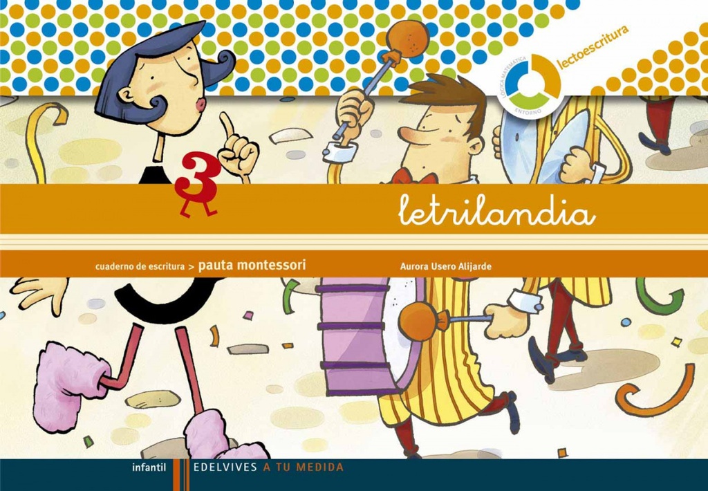 Cuad. Letrilandia Pauta (espiral) Montessori