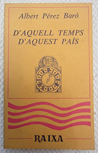 [9788427303201] D'AQUELL TEMPS, D'AQUEST PAIS