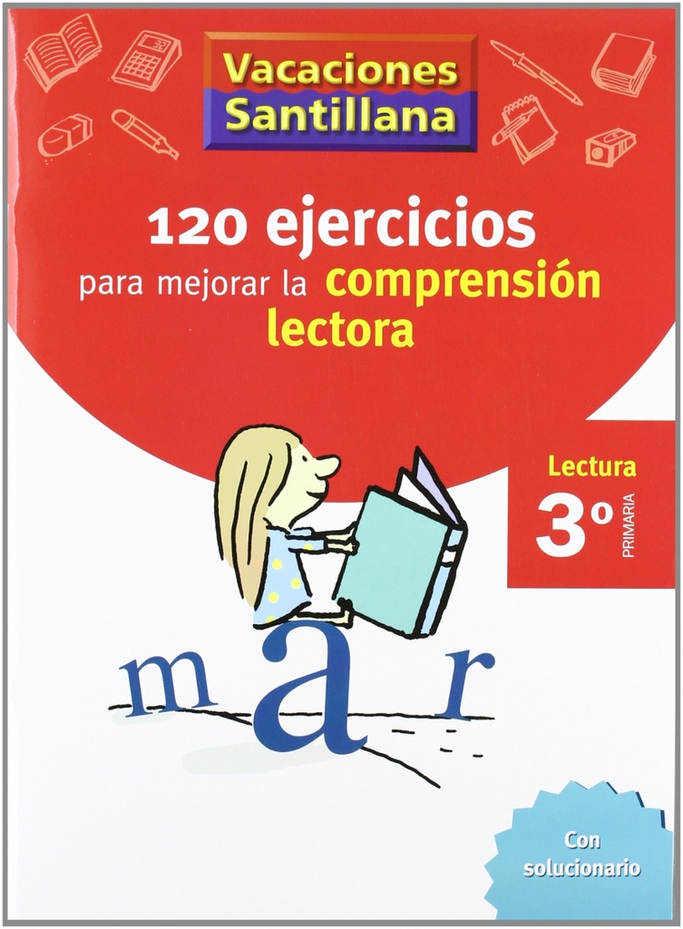 [9788429409000] Vacaciones 120 Ejercicios para Mejorar la Compresion Lectora 3º Primaria Santill