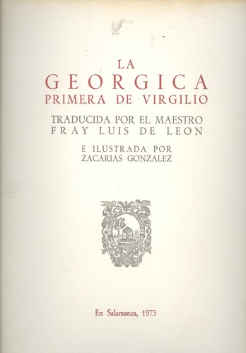 [9788430059904] La georgica primera de virgilio