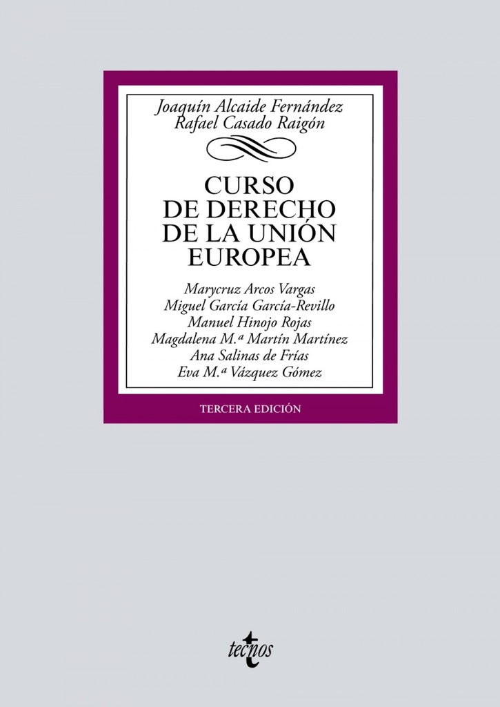 [9788430972142] Curso de Derecho de la Unión Europea