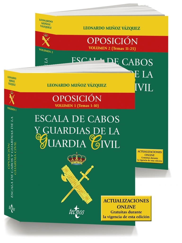 [9788430987221] Pack Oposición Escala de Cabos y Guardias de la Guardia Civil