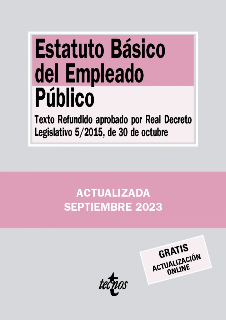 [9788430988488] Estatuto basico del empleado publico