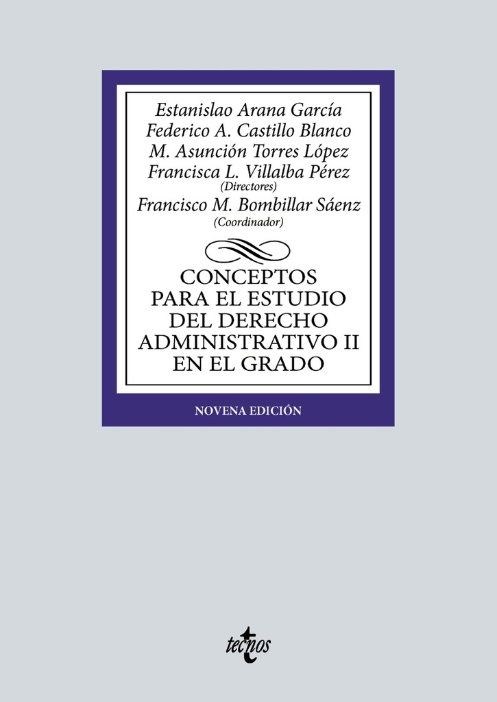 [9788430989041] Conceptos para el estudio del Derecho administrativo II en el grado