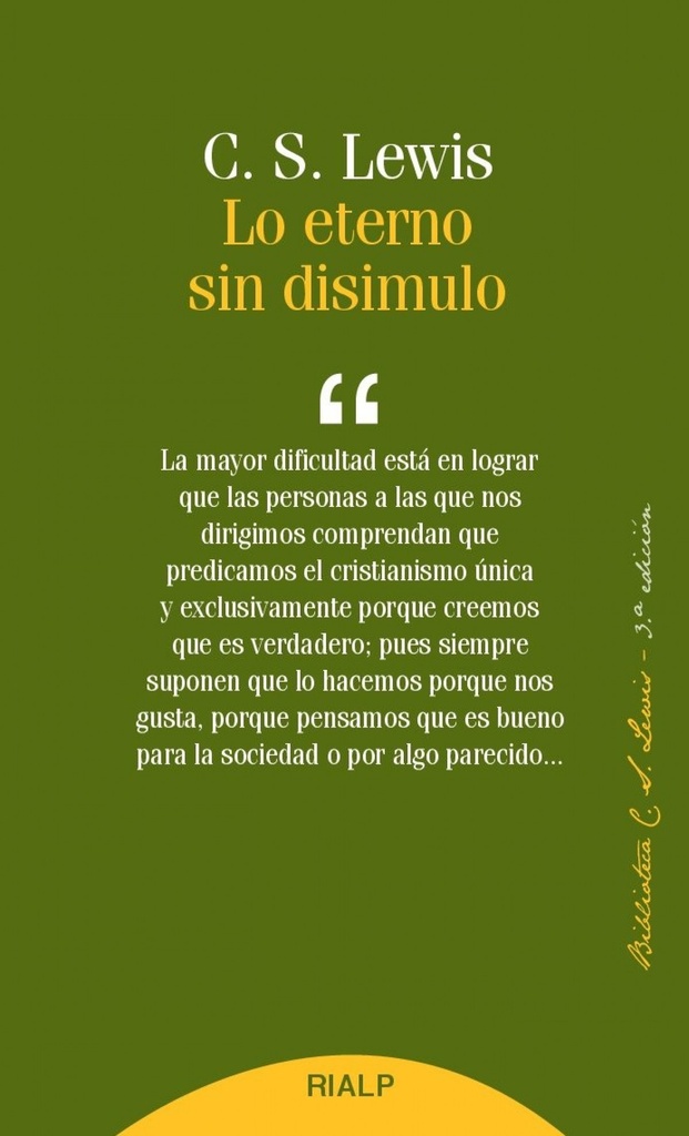 [9788432148293] Lo Eterno sin Disimulo