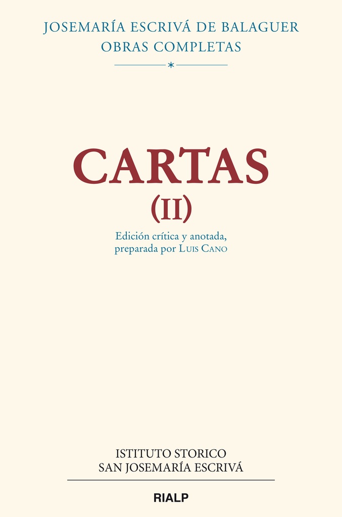 [9788432160172] Cartas II (Edición crítico-histórica)