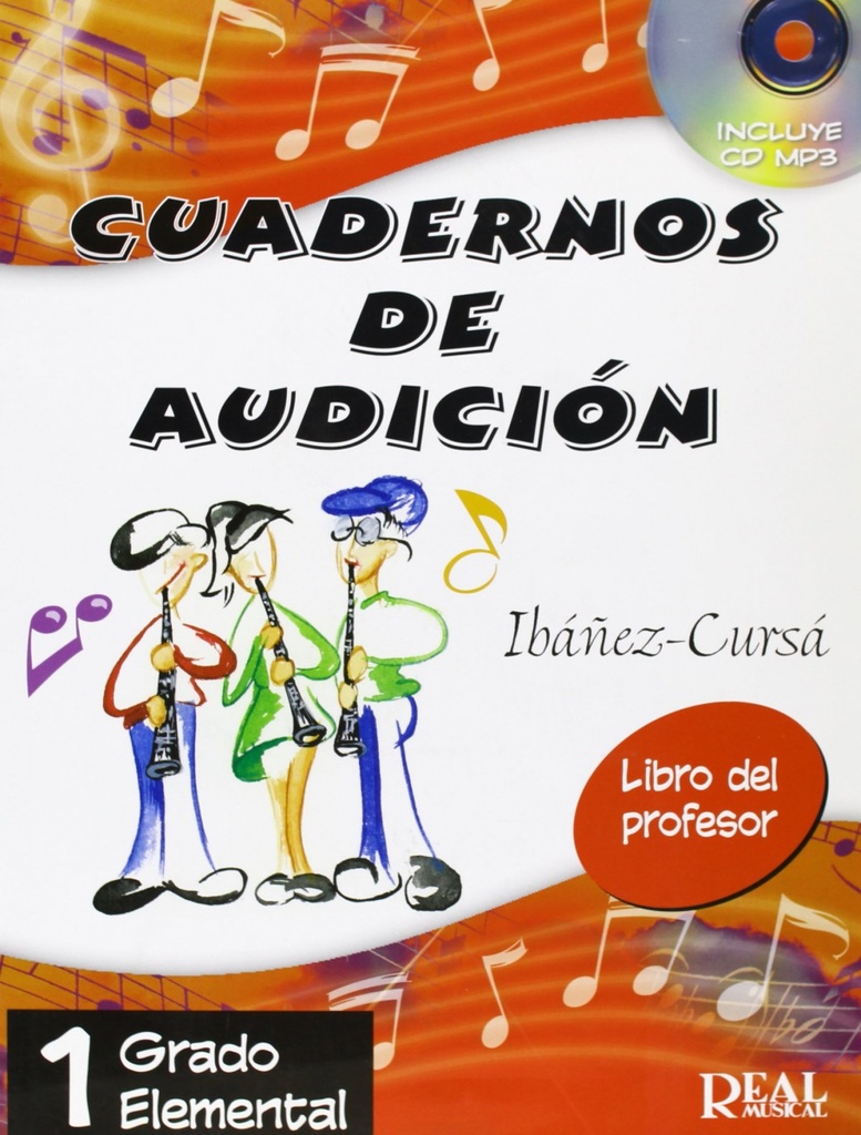 [9788438710944] Cuadernos de Audición Grado 1 Medio Libro del Profesor +cd