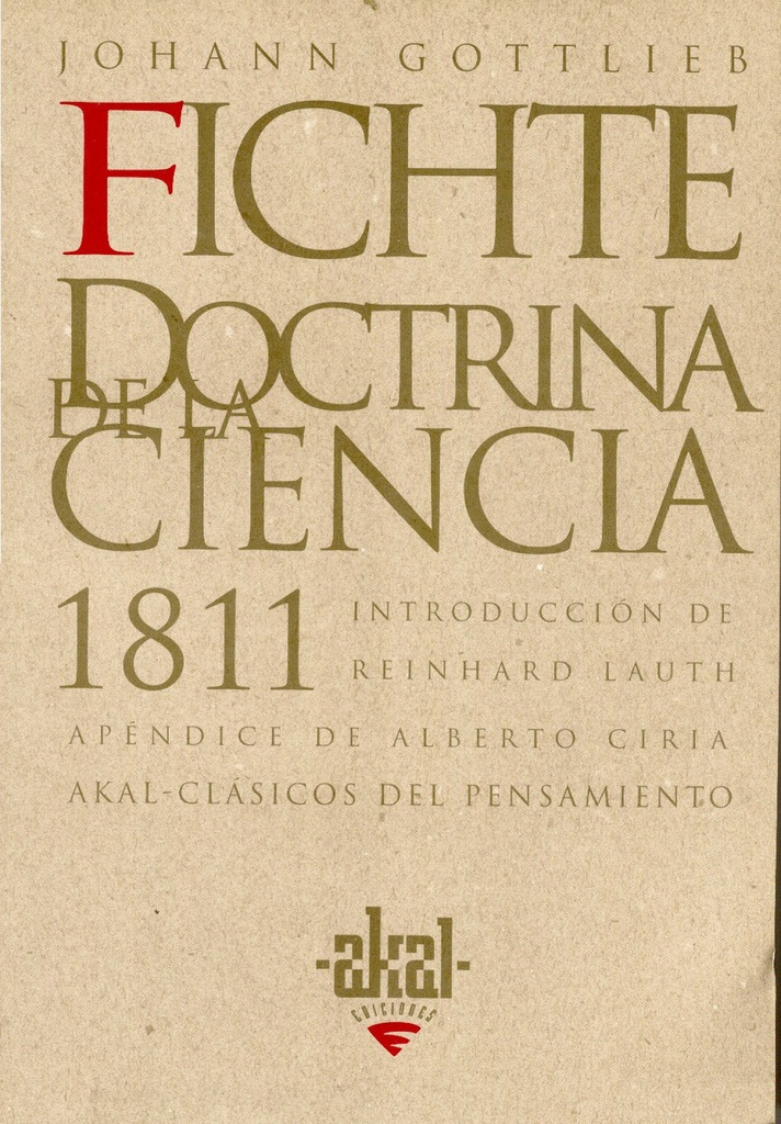 [9788446009535] La doctrina de la ciencia 1811