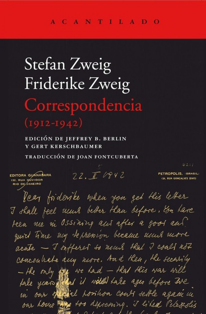 [9788416748181] Correspondencia 1912-1942