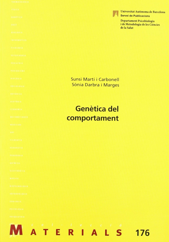 GenèÄtica del comportament