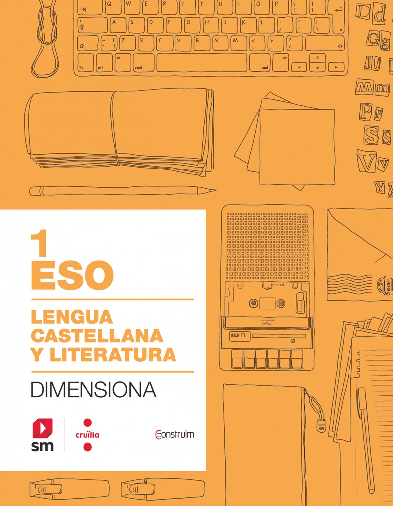 [9788466146104] Cuaderno Lengua Castellana 1ºESO. Construïm. Catalunya 2019