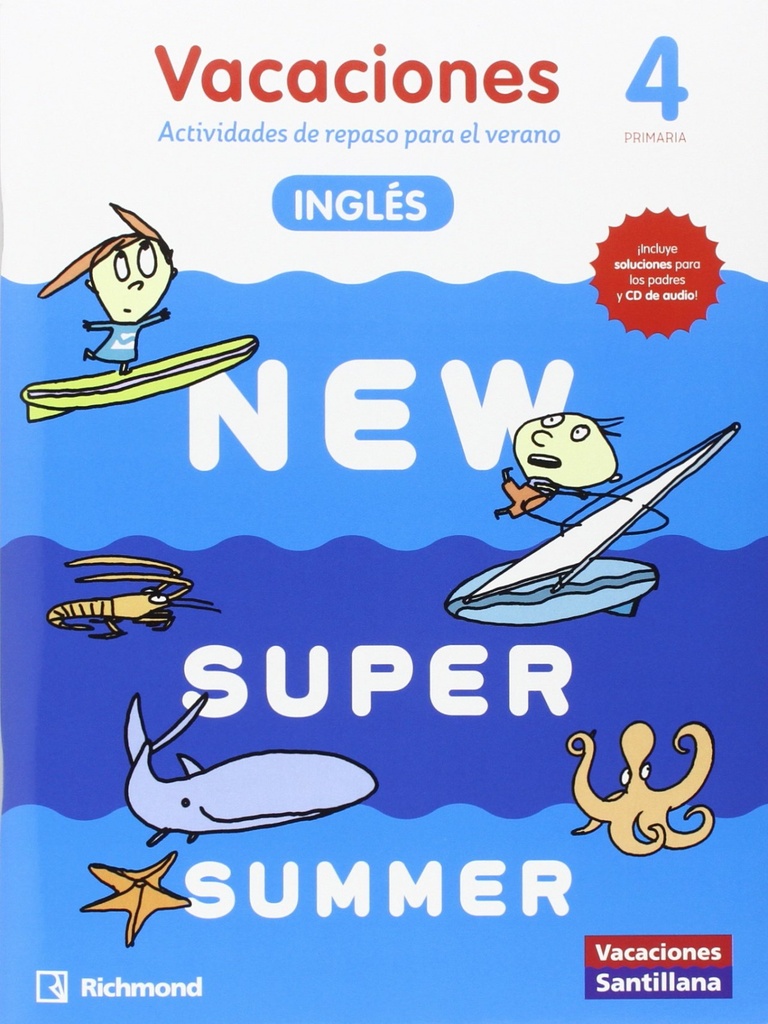 [9788466823012] New Super Summer 4º Primaria Book Audio