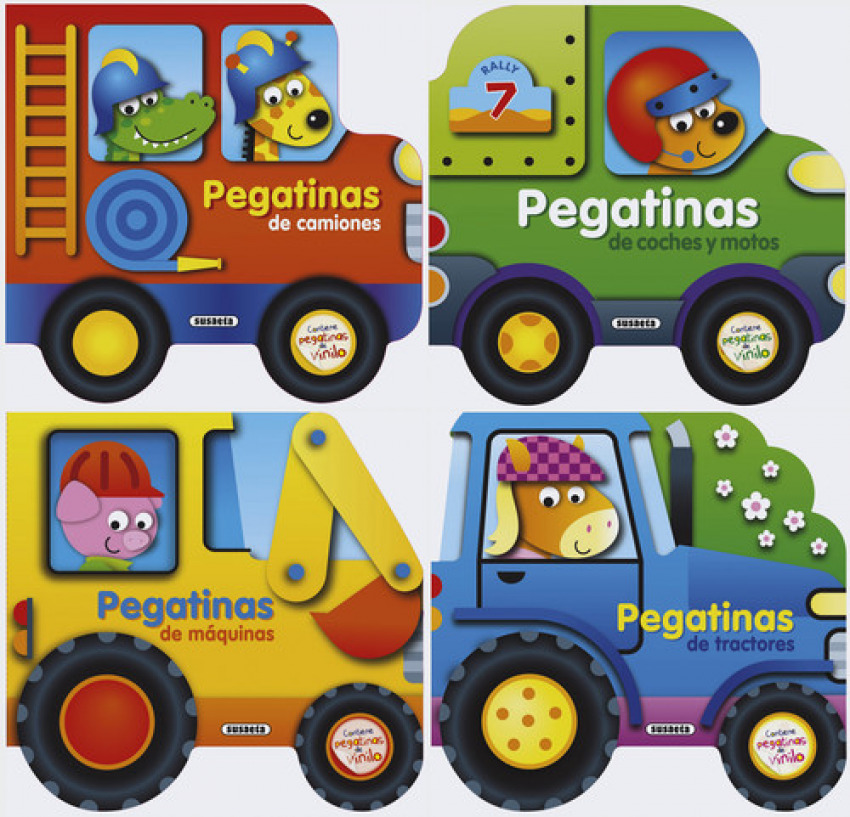 [9788467749038] Construye Vehiculos con Pegatinas de Vinilo