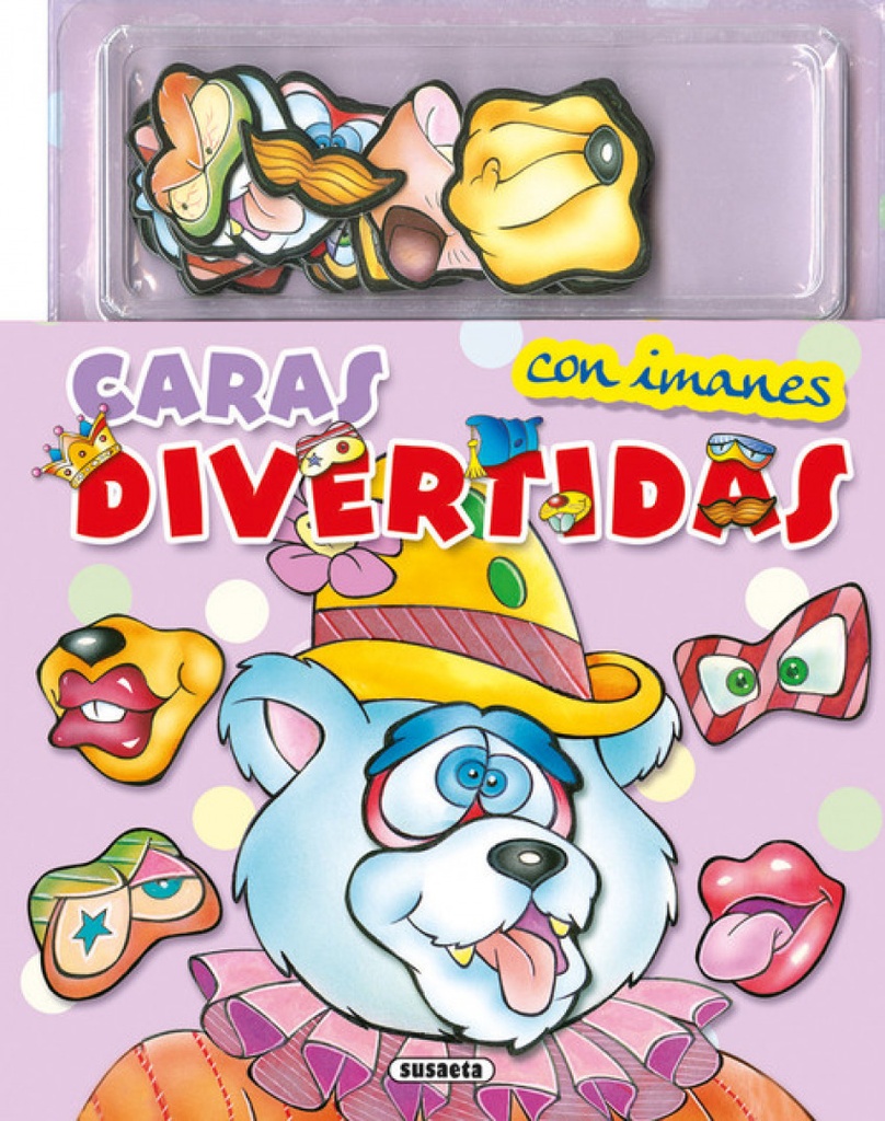 [9788467752120] Caras Divertidas con Imanes (violeta)