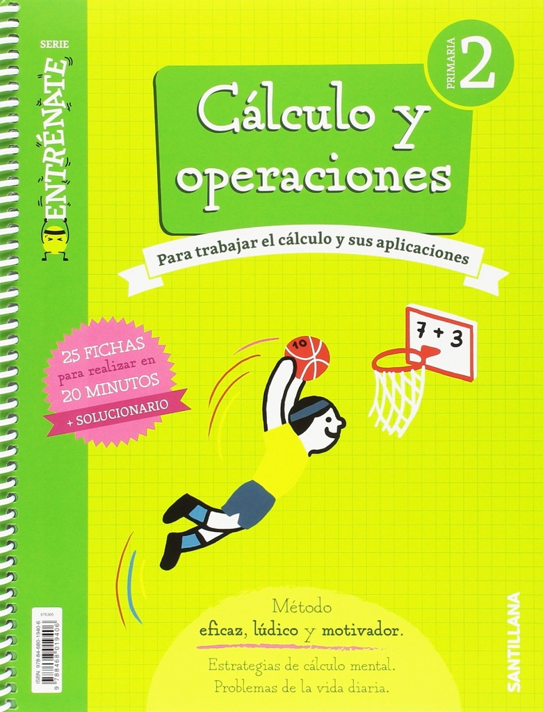 [9788468019406] CUADERNO CÁLCULO 2ºPRIMARIA. ENTRÈNATE