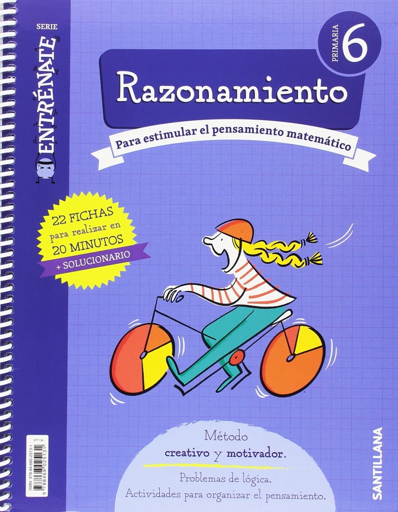 [9788468025131] CUADERNO RAZONAMIENTO 6ºPRIMARIA. ENTRÈNATE