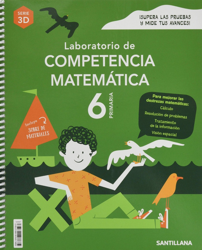 [9788468027593] LABORATORIO DE COMPETENCIA MATEMATICA SERIE 3D 6 PRIMARIA