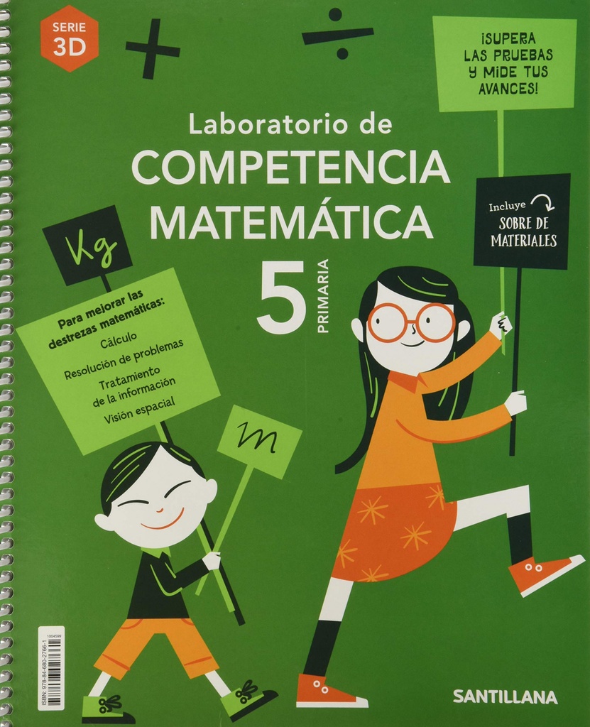 [9788468027661] LABORATORIO DE COMPETENCIA MATEMATICA 3D 5 PRIMARIA