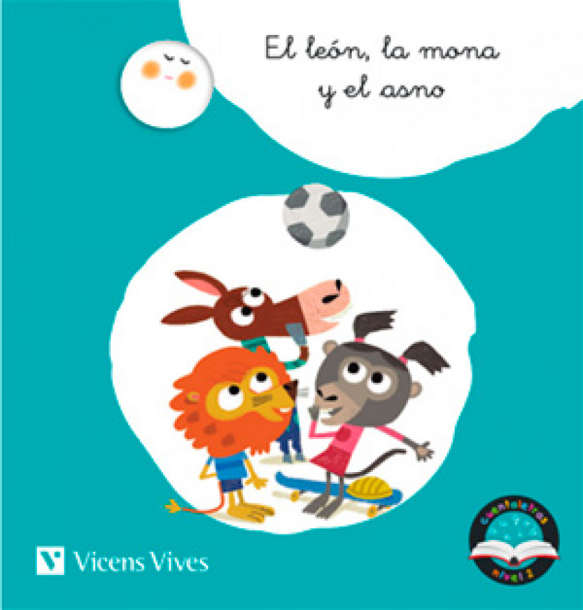 [9788468244716] El Leon, la Mona y el Asno Letra N Ligada Cuentaletras Nivel 2