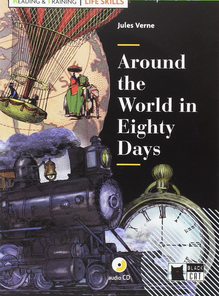 [9788468250229] Around the World in Eighty Days con Cd Serie Like Skills Reading and Training