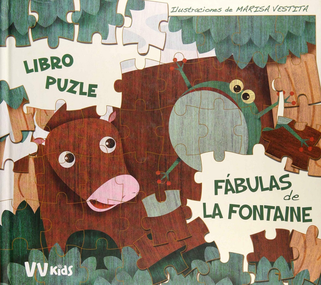 [9788468254593] Fabulas de la Fontaine Libro Puzzle + 5 Años