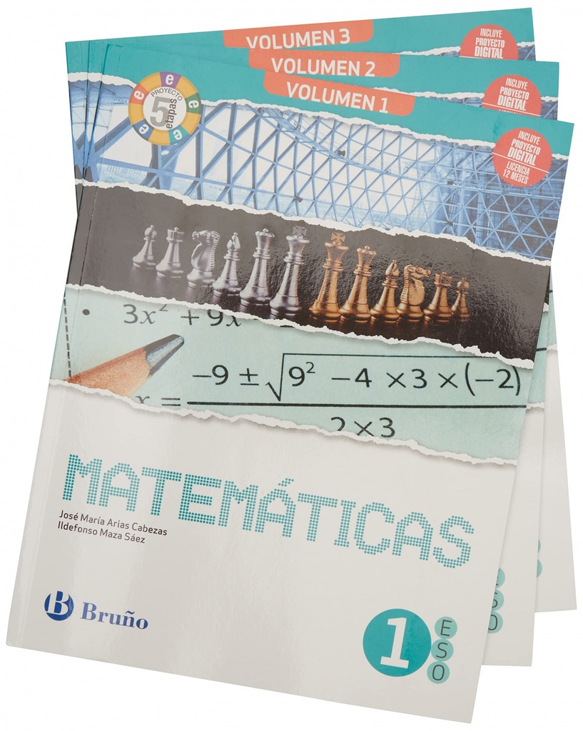[9788469633090] MAT 1ESO TRI PROYECTO 5 ETAPAS
