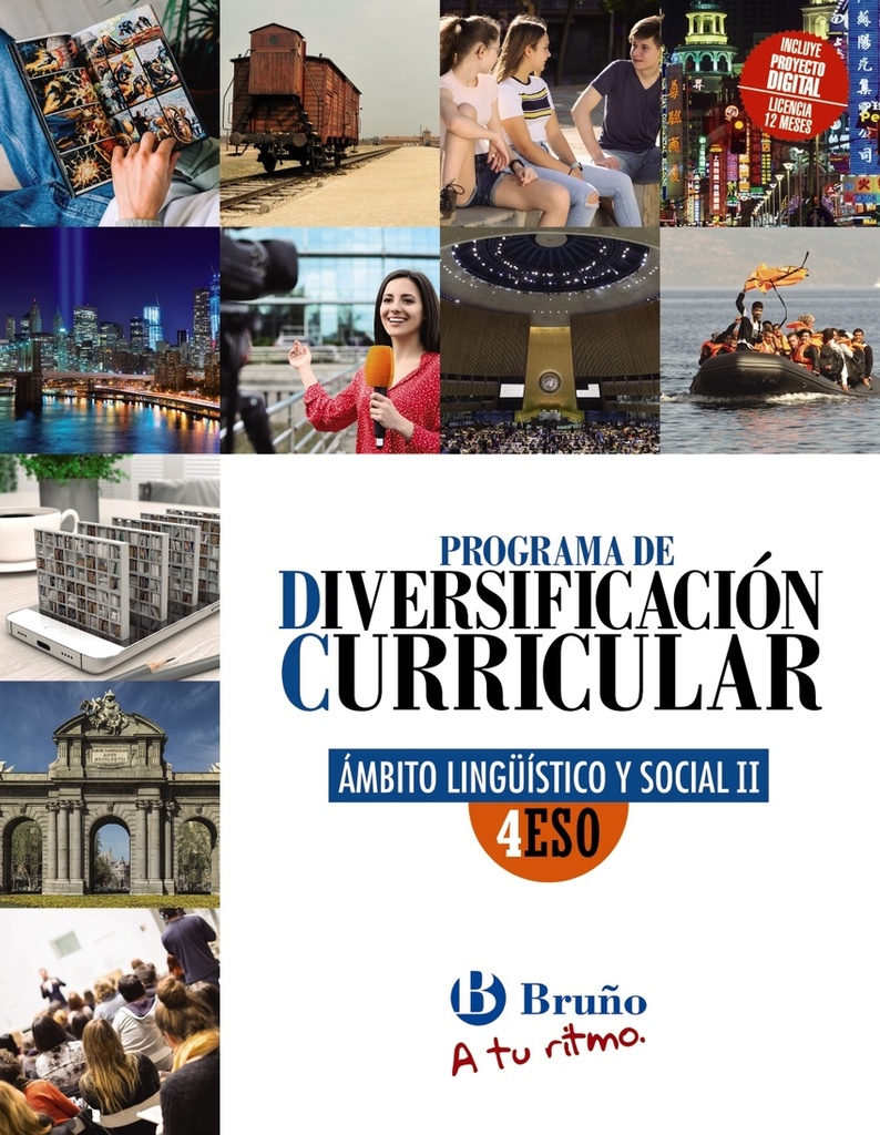 [9788469634103] Diversificación Curricular Ámbito Lingüístico y Social 4 ESO A tu ritmo