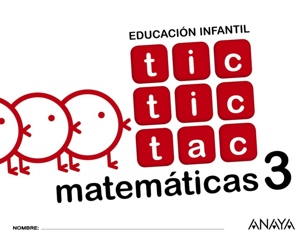 [9788469829899] Tic Tic Tac 3 Matemáticas 5 Años
