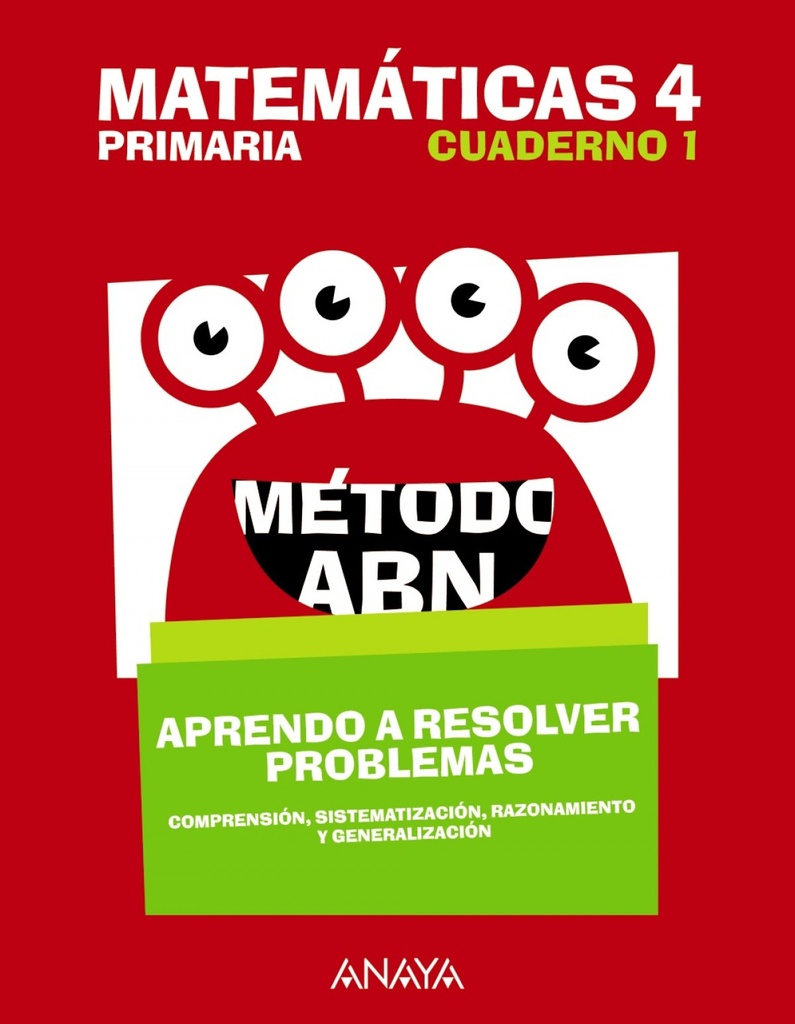 [9788469842225] Cuaderno Matemáticas Abn 1-4ºPRIMARIA