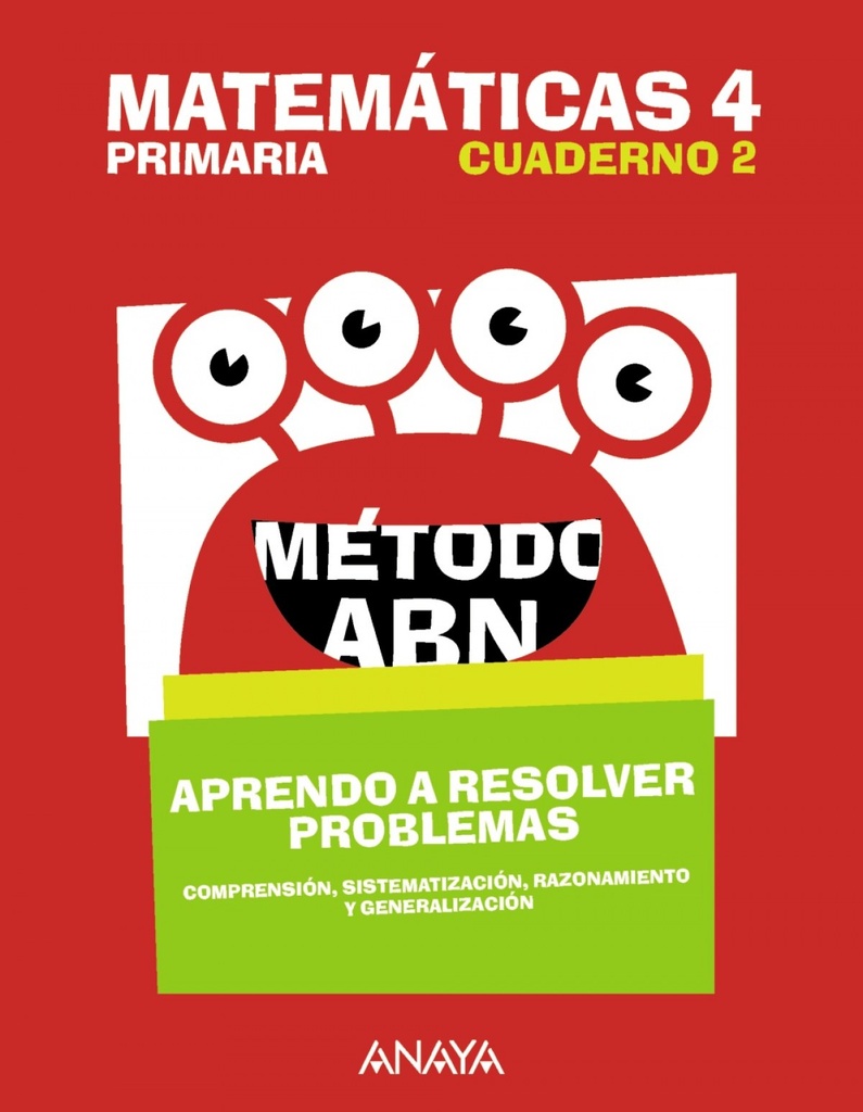 [9788469842232] Cuaderno Matemátcias Abn 2-4ºPRIMARIA