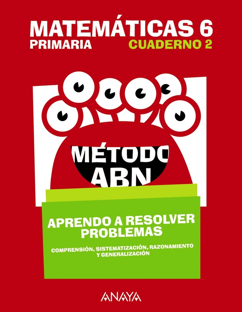 [9788469843826] Cuaderno Matemáticas Abn 2-6ºPRIMARIA
