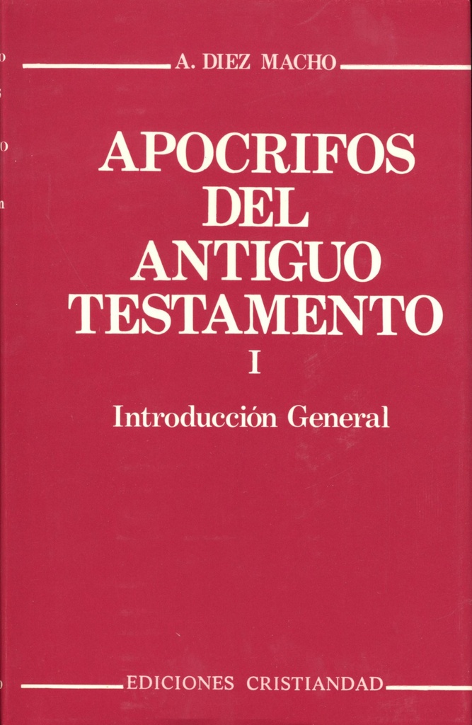[9788470573613] Apócrifos del Antiguo Testamento. Volumen I