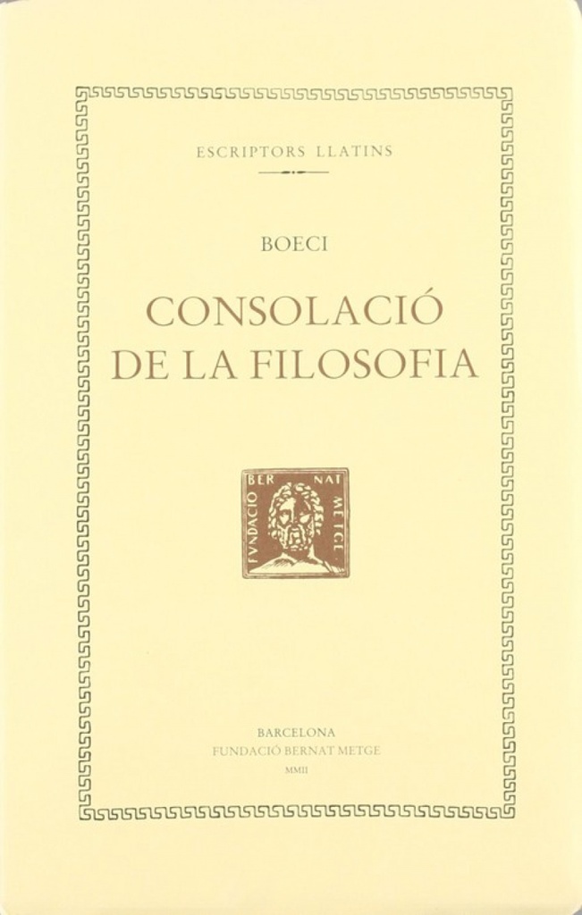 [9788472258020] Consolació de la Filosofia