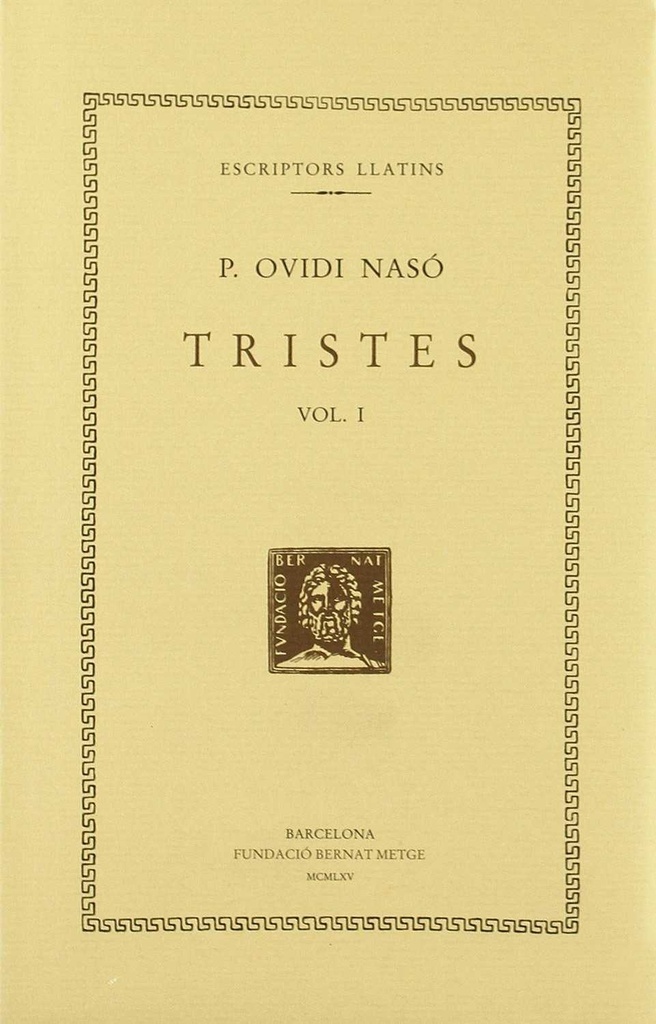 [9788472259669] Tristes, vol. I: llibres I-II