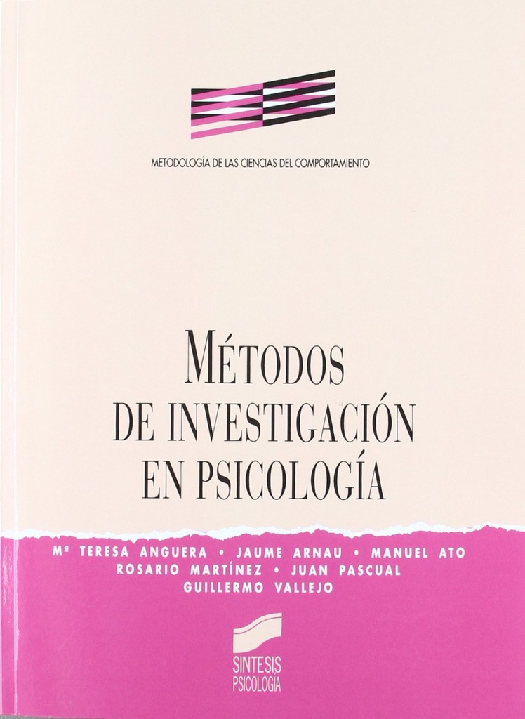 [9788477382843] Metodos de Investigacion en Psicologia -