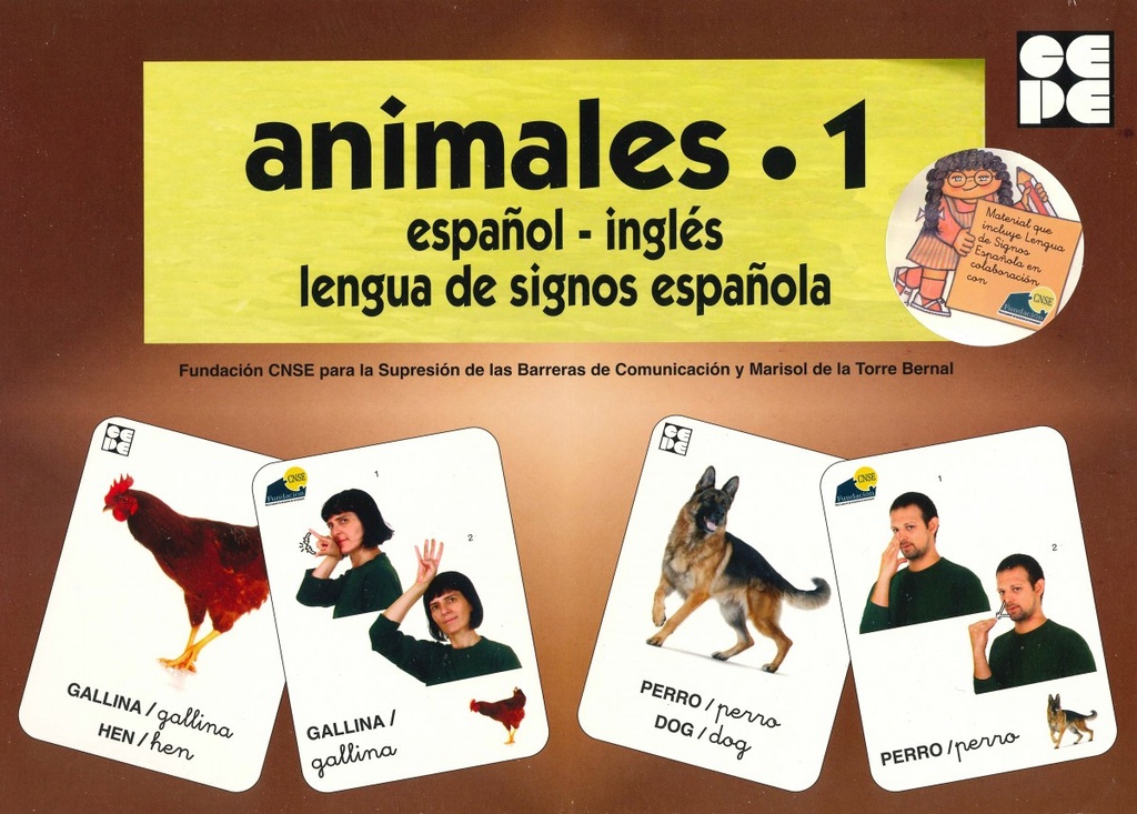 [9788478695706] Animales 1 Español Ingles Lengua de Signos Española