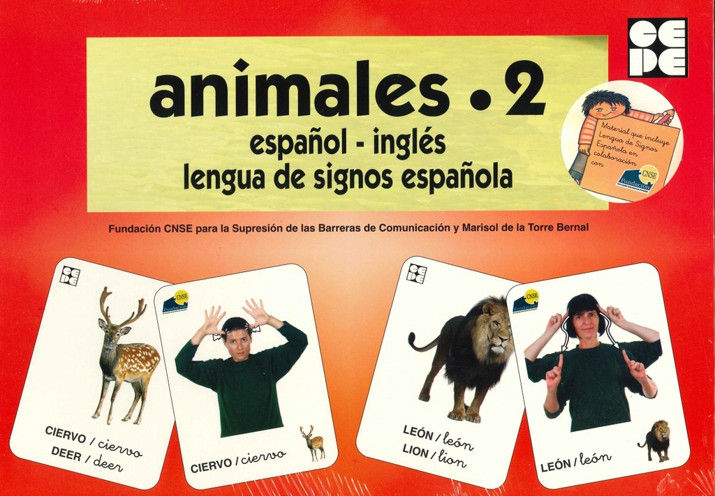 [9788478695713] Animales 2 Español Ingles Lengua de Signos Español