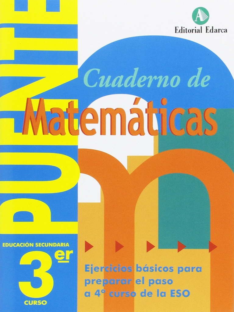 [9788478876235] Puente Cuaderno Matematicas 3º Eso