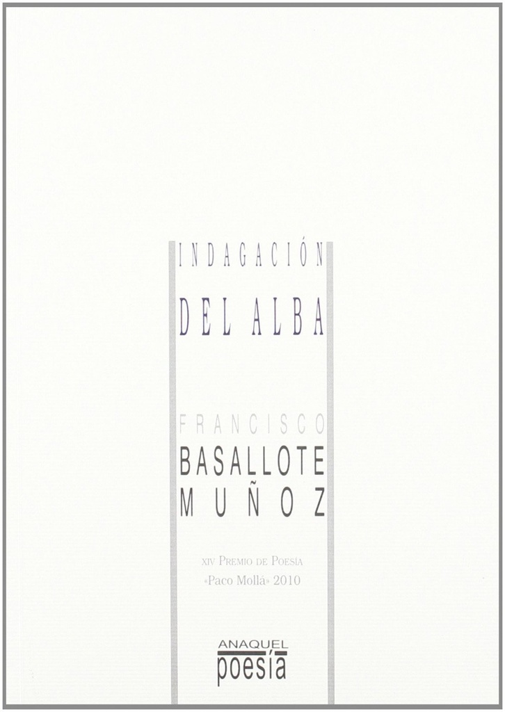 [9788480183543] Indagación del alba