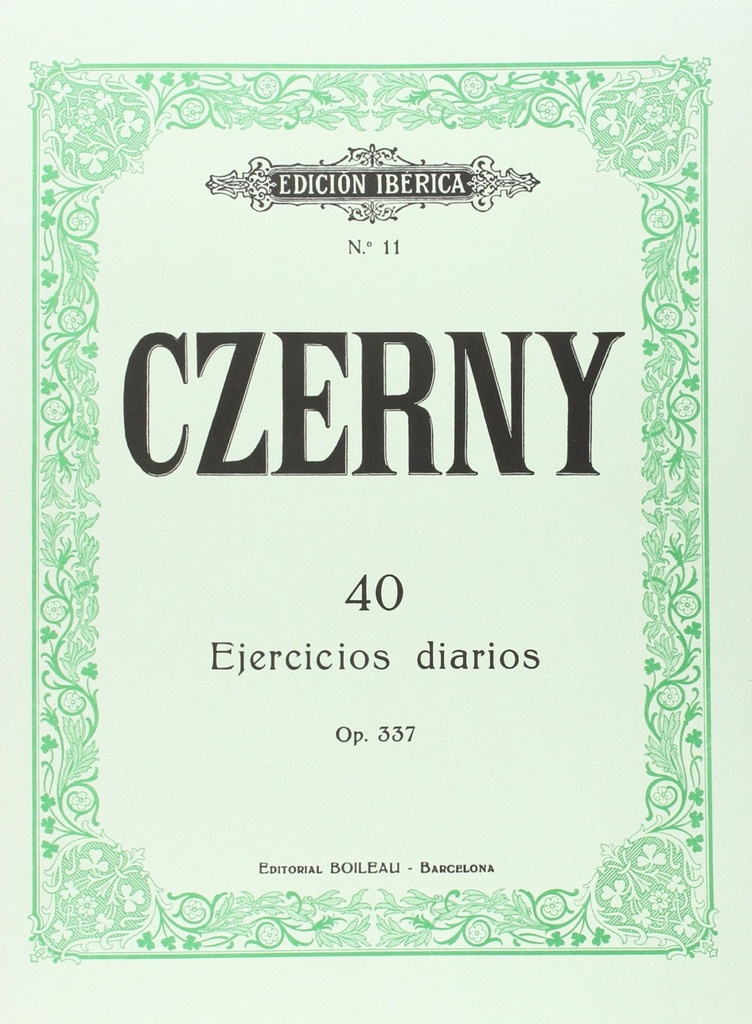 40 ejercicios diarios op.337