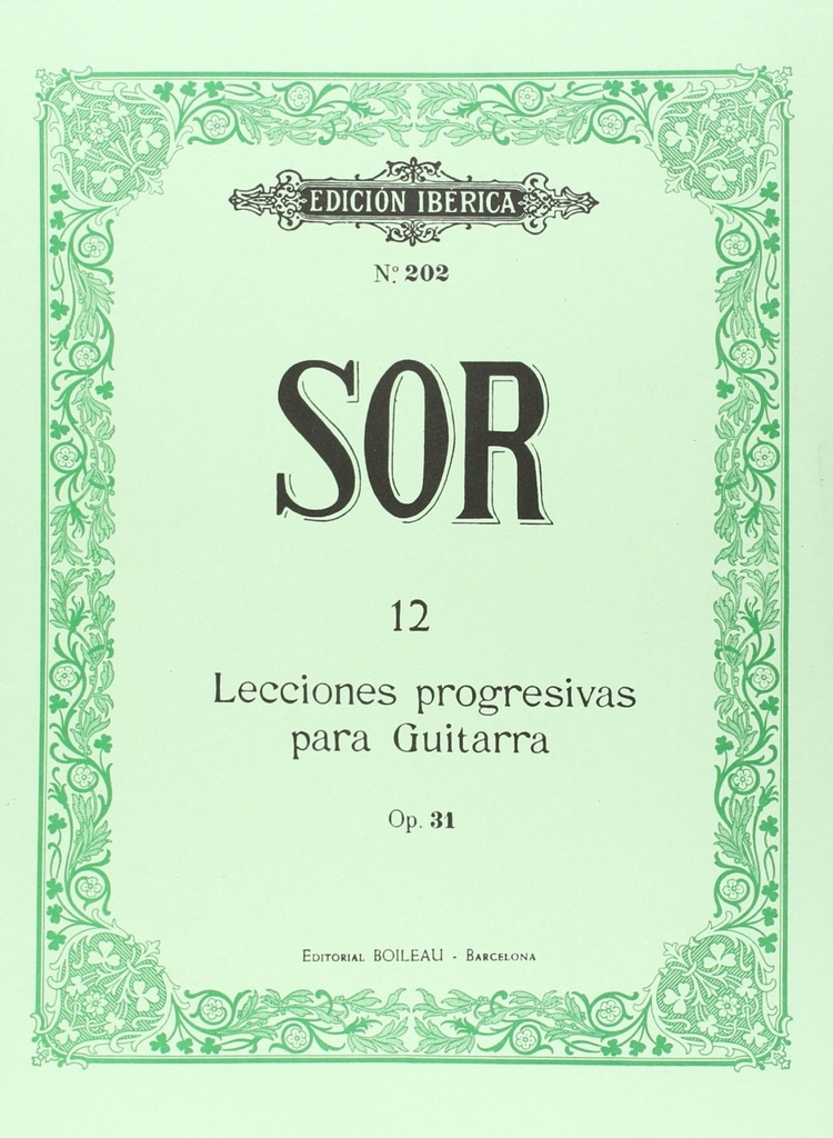 [9788480205184] 12 Lecciones guitarra Op.31
