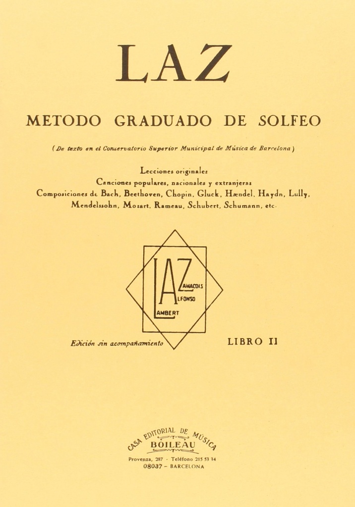 [9788480207102] Laz: método de solfeo