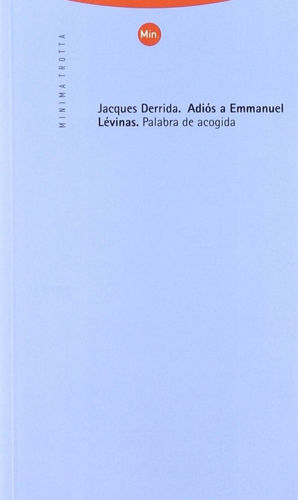 [9788481642834] Adiós a Emmanuel Lévinas