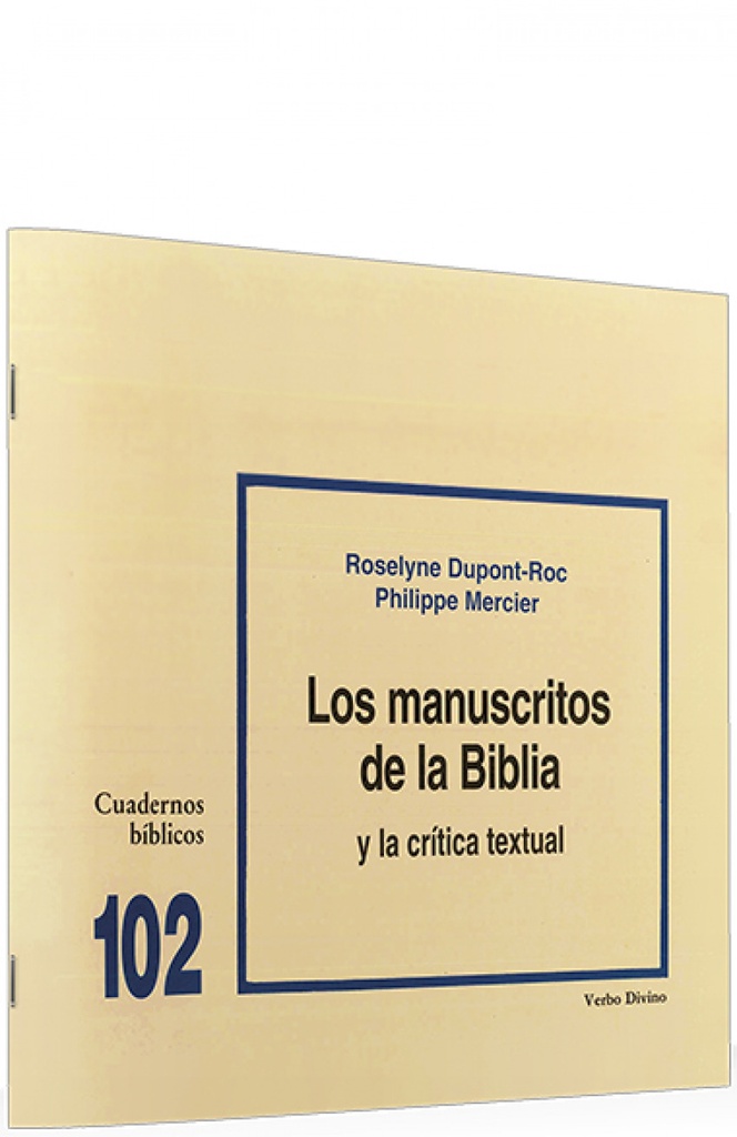 [9788481693539] manuscritos Biblia critica textual.(Cuadernos Biblicos)