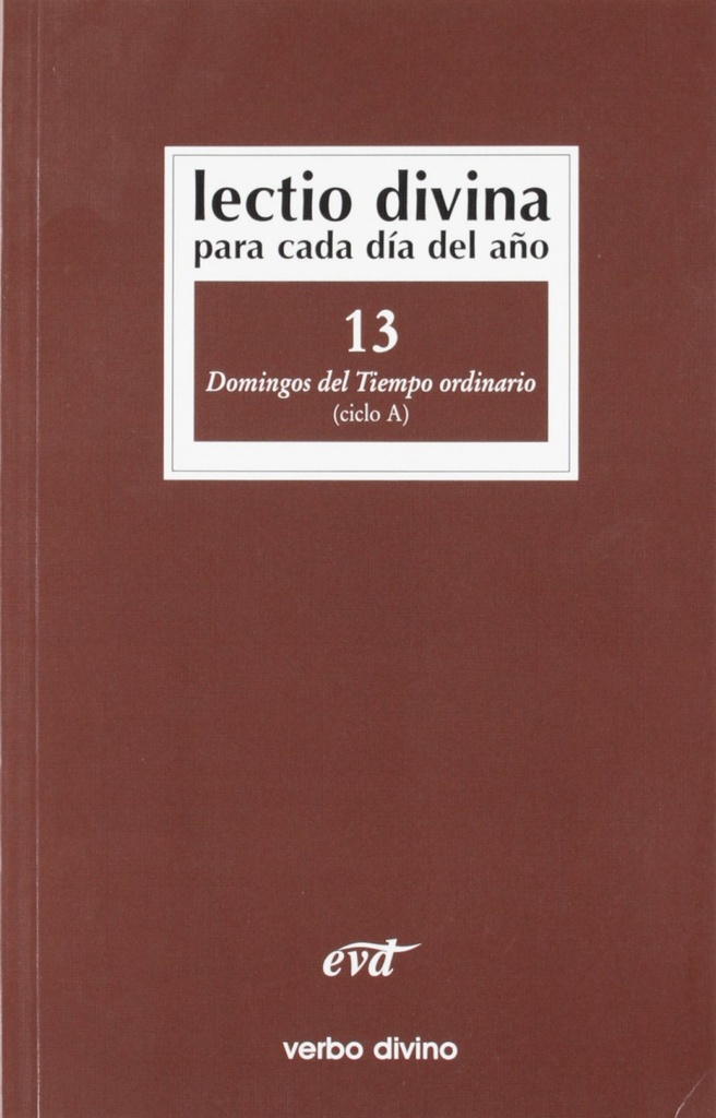 [9788481694970] Lectio Divina cada dia año Domingos Tiempo Ordinario