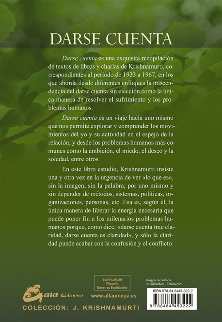 [9788484453222] Darse cuenta